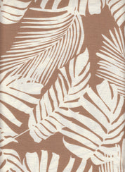 Marble Print Big Leaf Fabric - Soft Lightweight 80% Rayon 20% Nylon Woven Fabric 