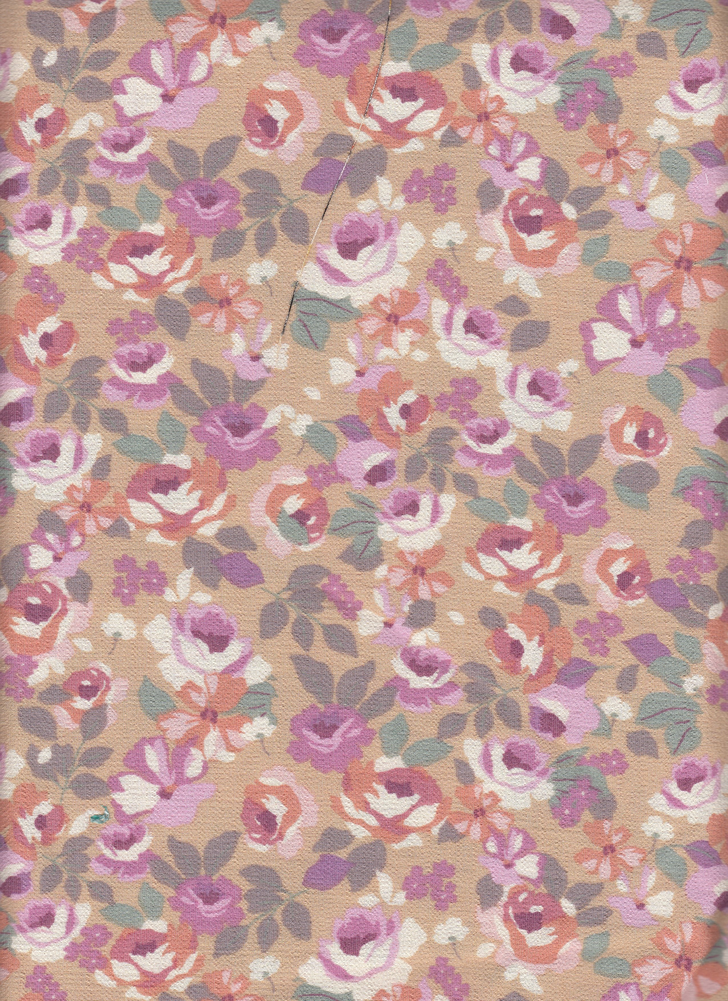 Marble Printed Fabric - 80% Rayon 20% Nylon - Ditsy Floral Lightweight Woven Fabric 