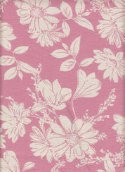 Marble Printed Fabric - 80% Rayon 20% Nylon - Floral Print Lightweight Woven Fabric 