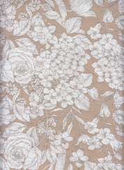 Marble Printed Fabric - Artistic Marble Print, Lightweight Drape 