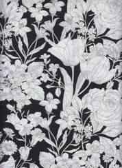 Marble Printed Fabric - Artistic Marble Print, Lightweight Drape 
