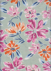 Marble Printed Fabric - Artistic Print, Soft Drape & Structure 