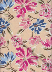 Marble Printed Fabric - Artistic Print, Soft Drape & Structure 