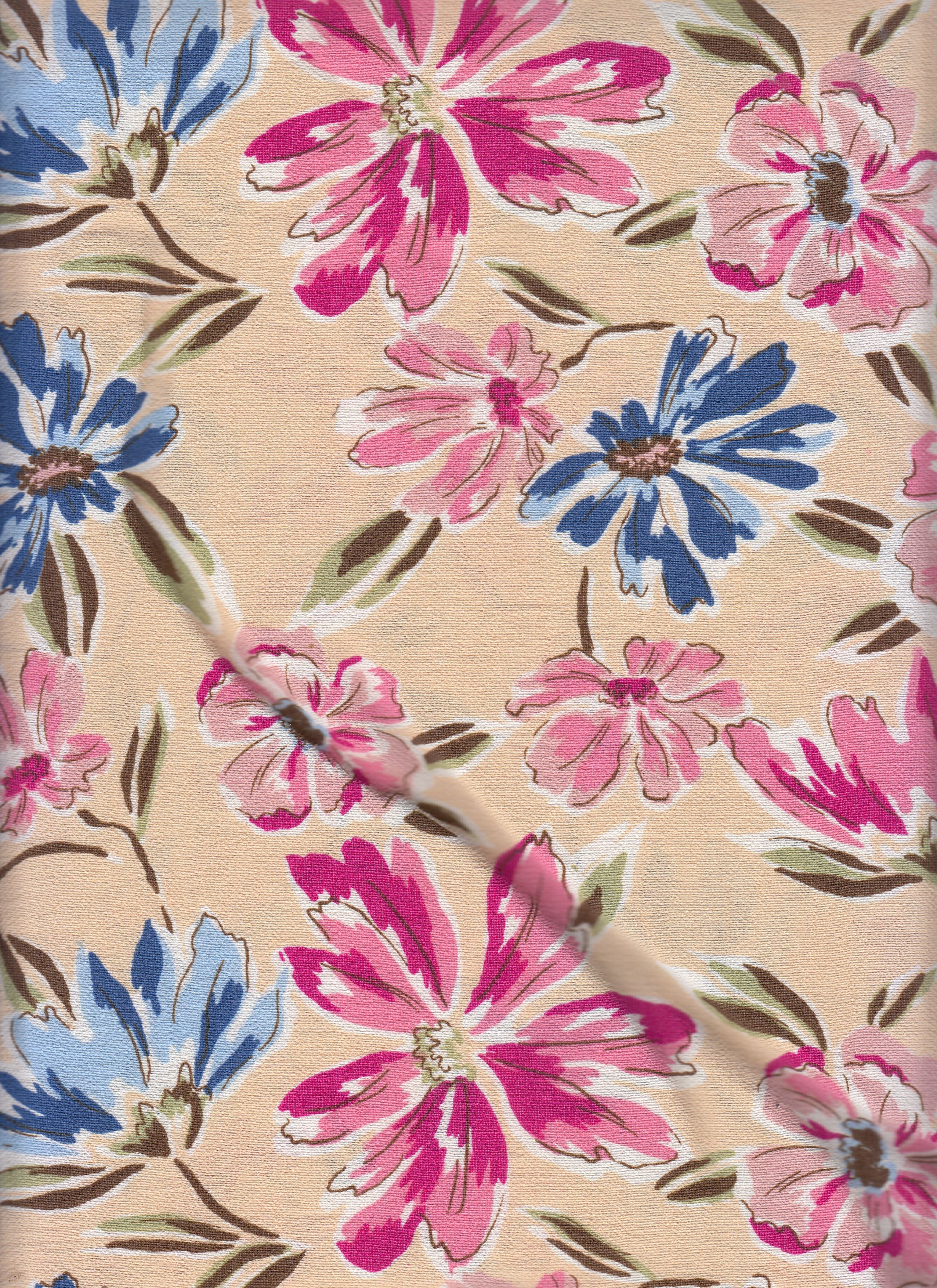 Marble Printed Fabric - Artistic Print, Soft Drape & Structure 