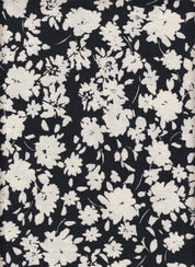 Marble Printed Floral Fabric - 80% Rayon 20% Nylon - Flower, Small Flower & Leaf Lightweight Woven F 