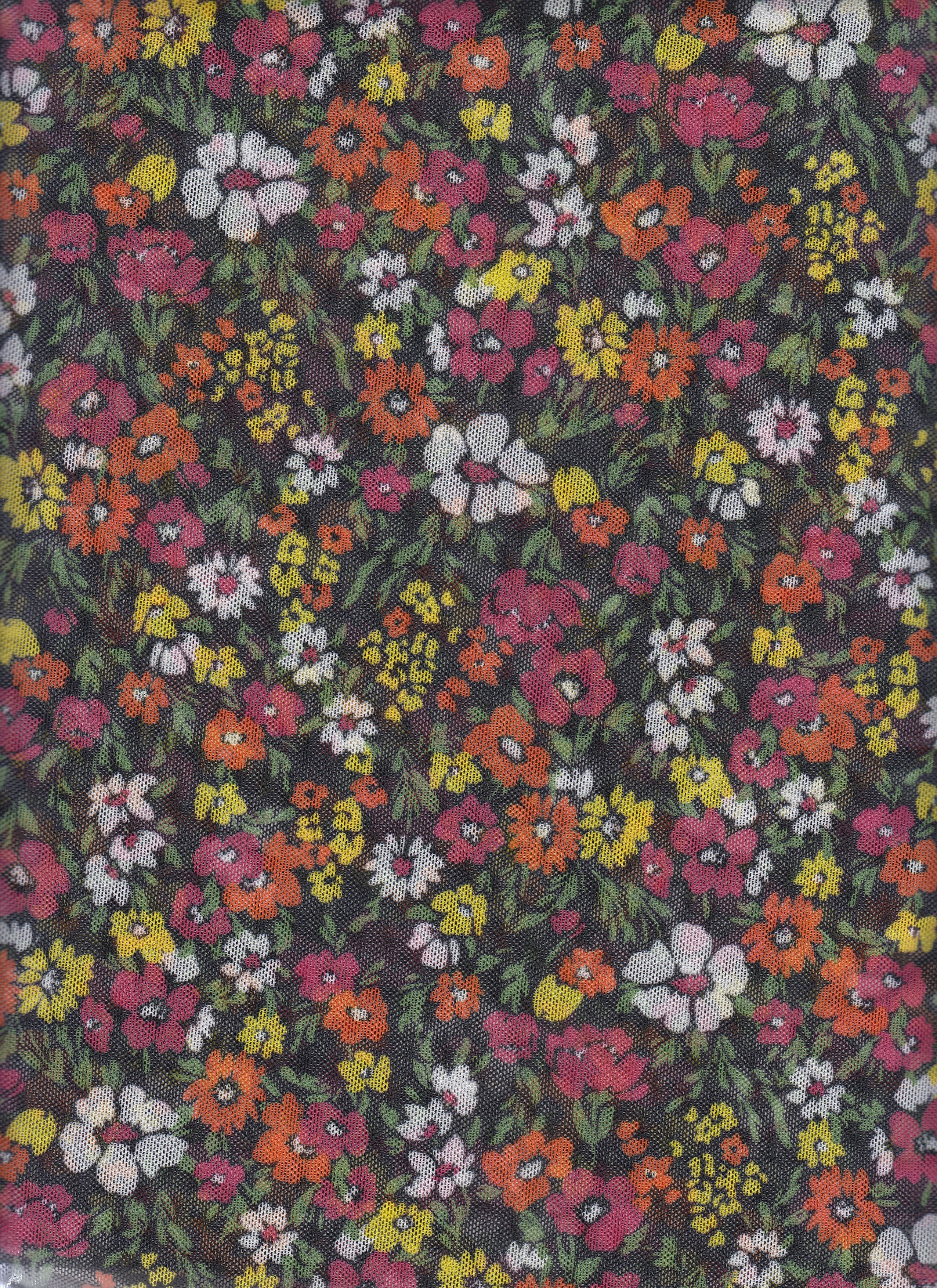 Power Mesh Printed Fabric - Lightweight Support With Breathable Stretch 