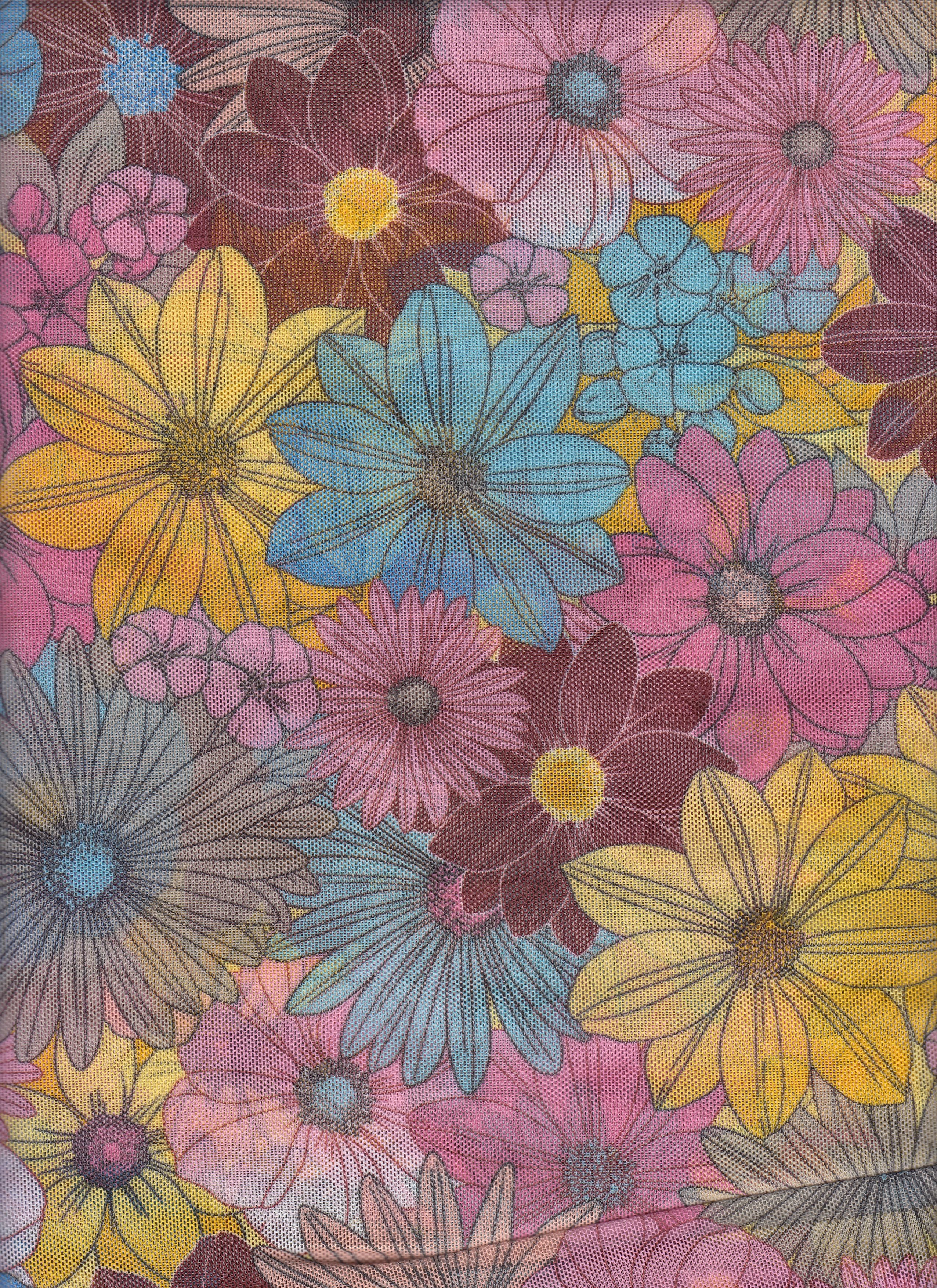 Power Mesh Printed Fabric - Lightweight Support With Breathable Stretch 