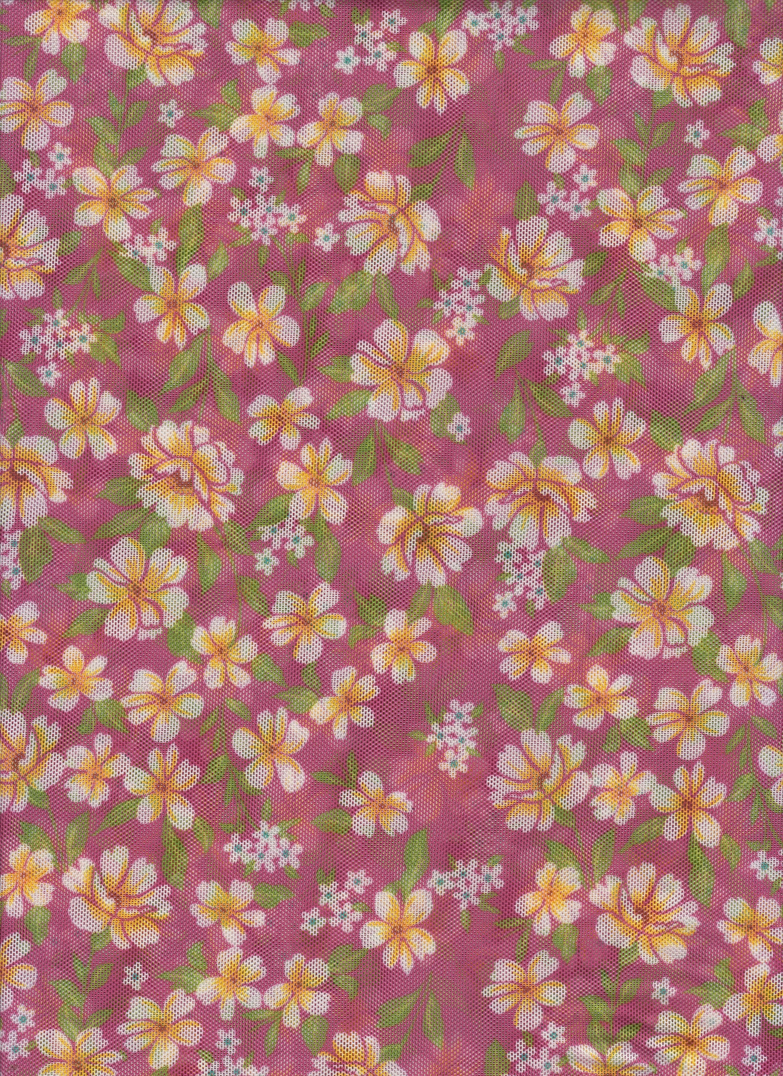 Power Mesh Printed Fabric - Lightweight Support With Breathable Stretch 