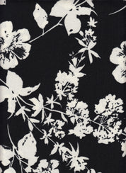 Techno Crepe Printed Fabric - 97% Polyester 3% Spandex - Floral Print Woven for Dresses 